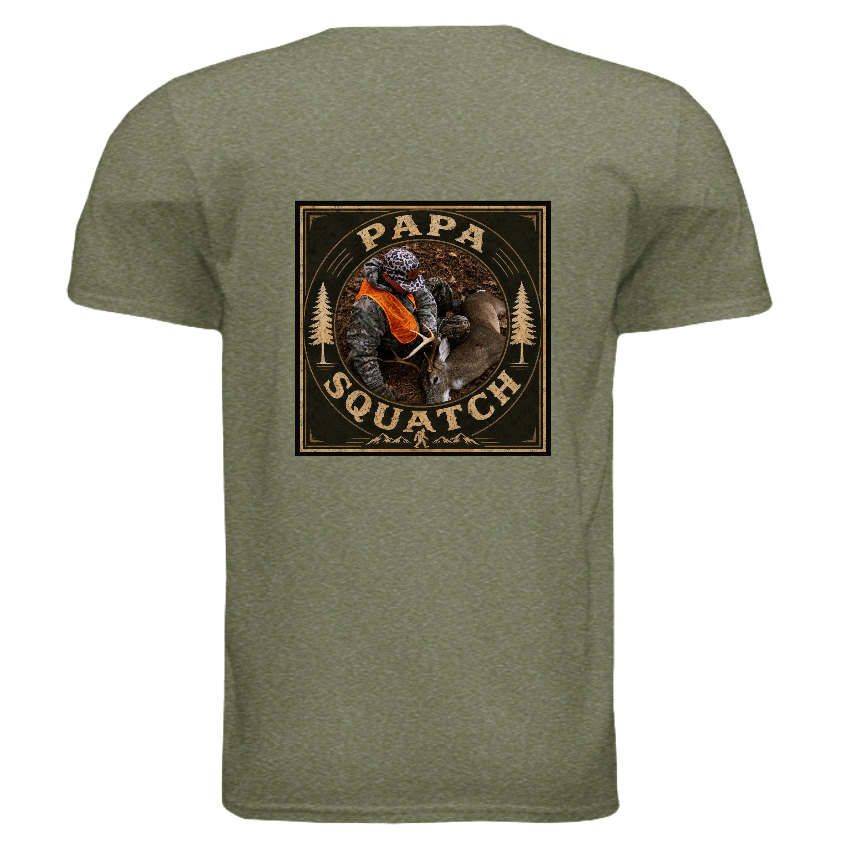 HEATHER MILITARY GREEN - G640 - BACK